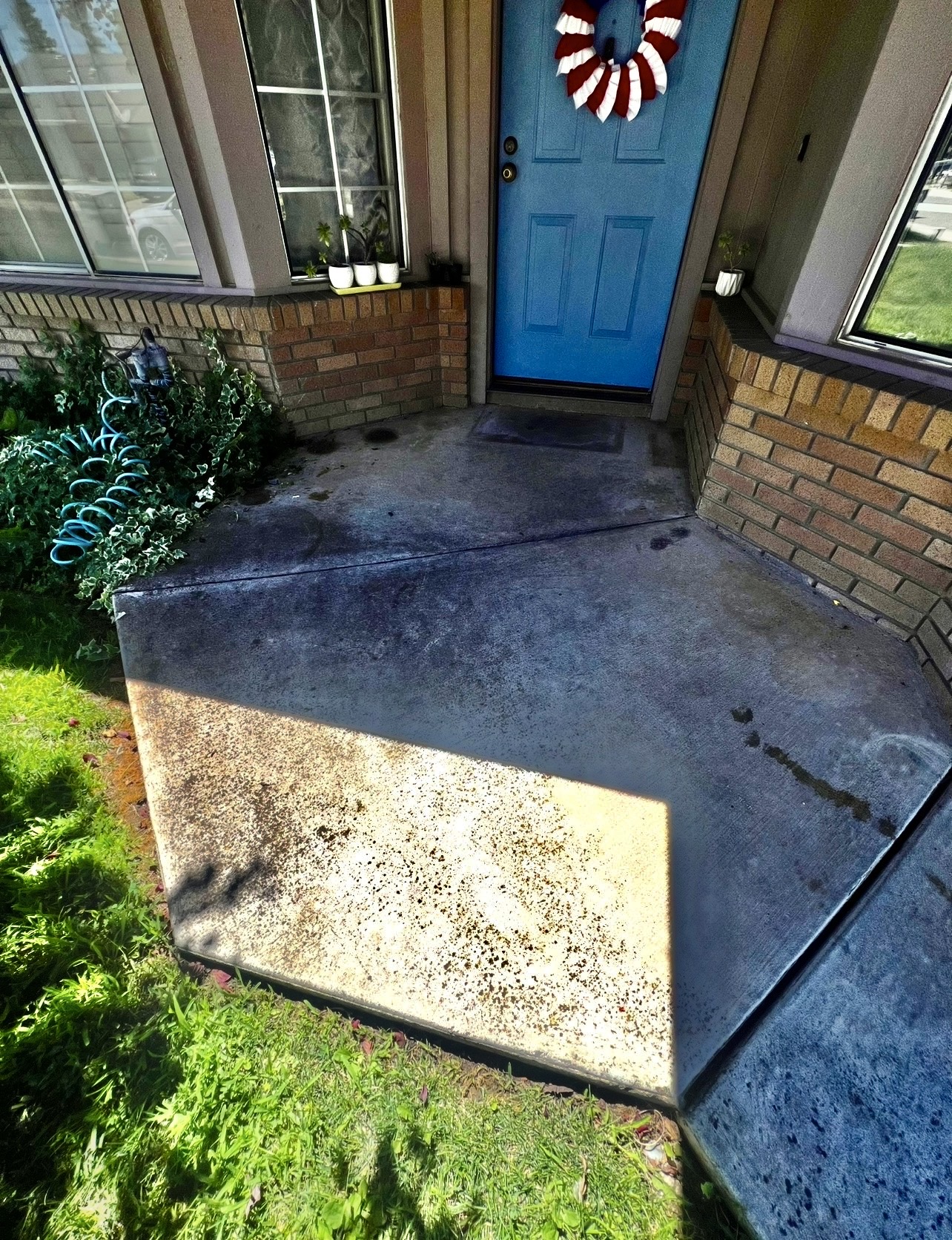 Before: Front Entry Concrete