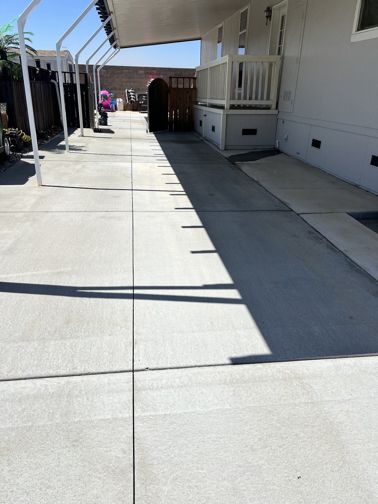 After: Car Port Cleaning