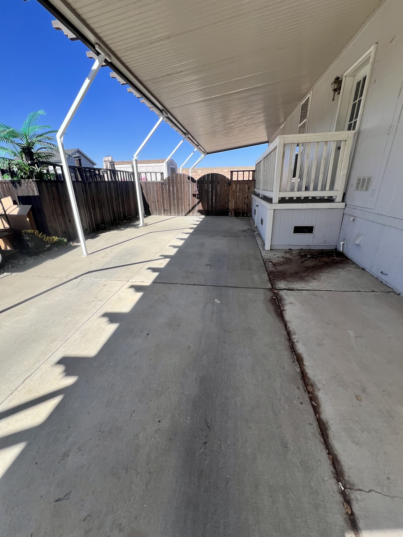 Before: Car Port Cleaning